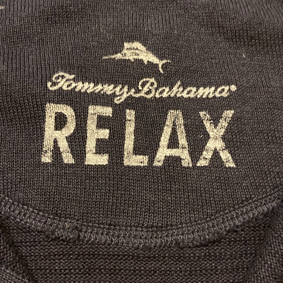 Men’s Tommy Bahama Navy Blue 3/4 Zip Long Sleeve Pullover. Size L. NWT - Picture 4 of 11